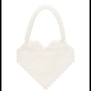 🚨 ISO Loeffler Randall Maria Beaded Heart Tote in Pearl 🚨
